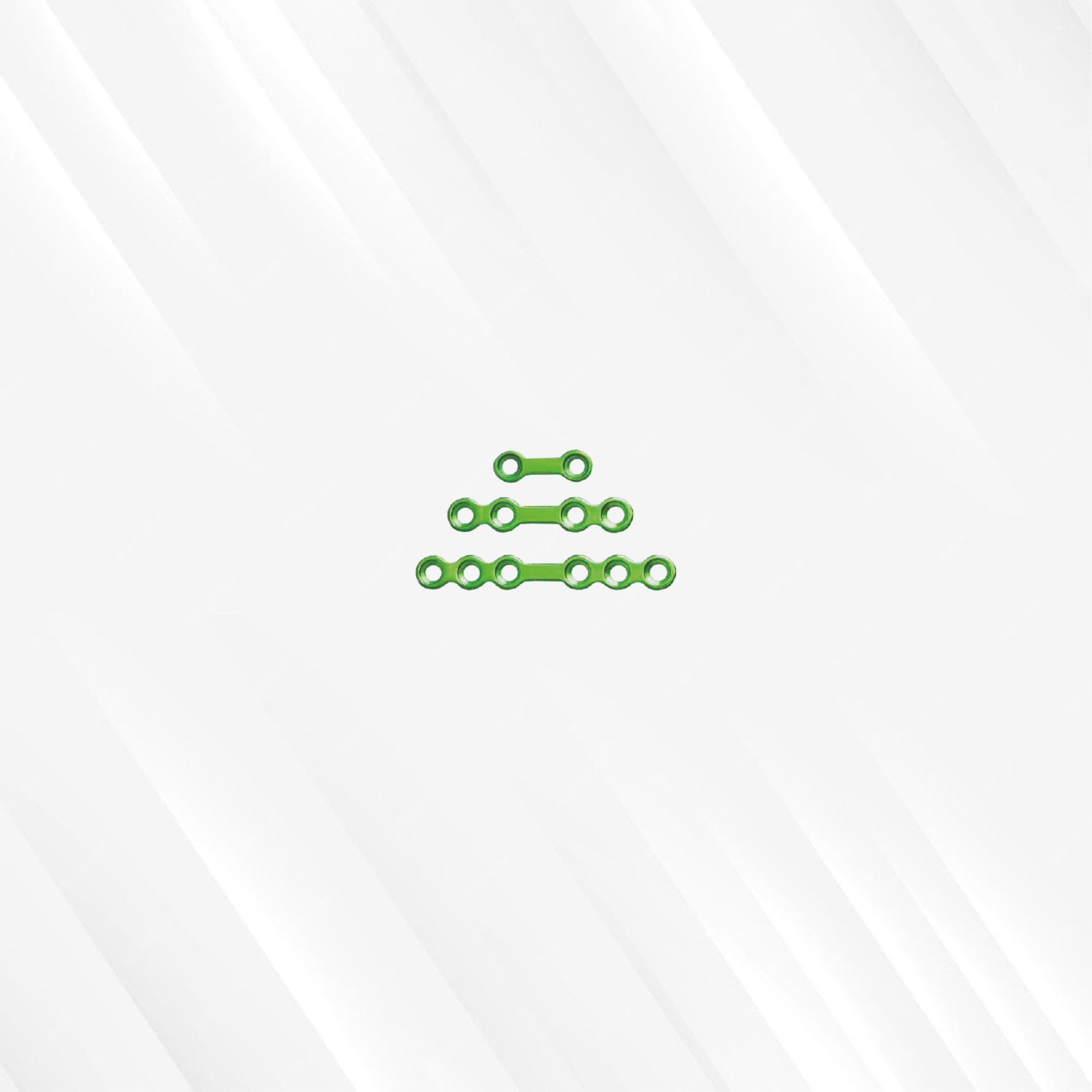 2.5 mm Straight Recon Plate - With Gap